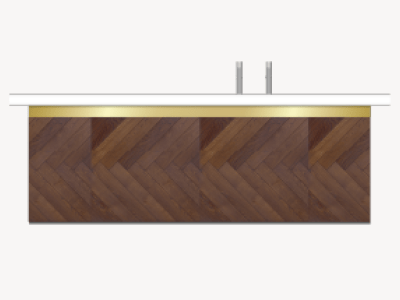 Bar met wit toogblad