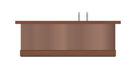 Bar in cortenstaal bronze