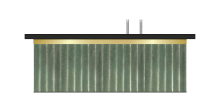 luxueuze groene velvet toog met goud